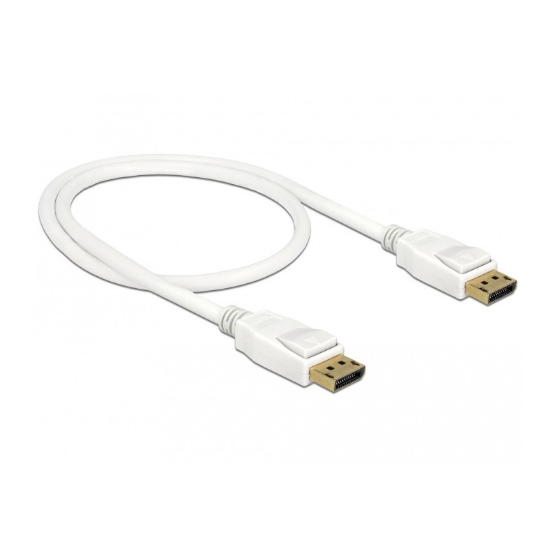 DeLOCK 85507 cavo DisplayPort 0,5 m Bianco