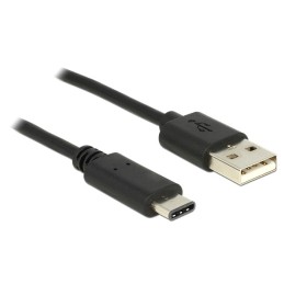 DeLOCK 83600 cavo USB USB 2.0 1 m USB C USB A Nero