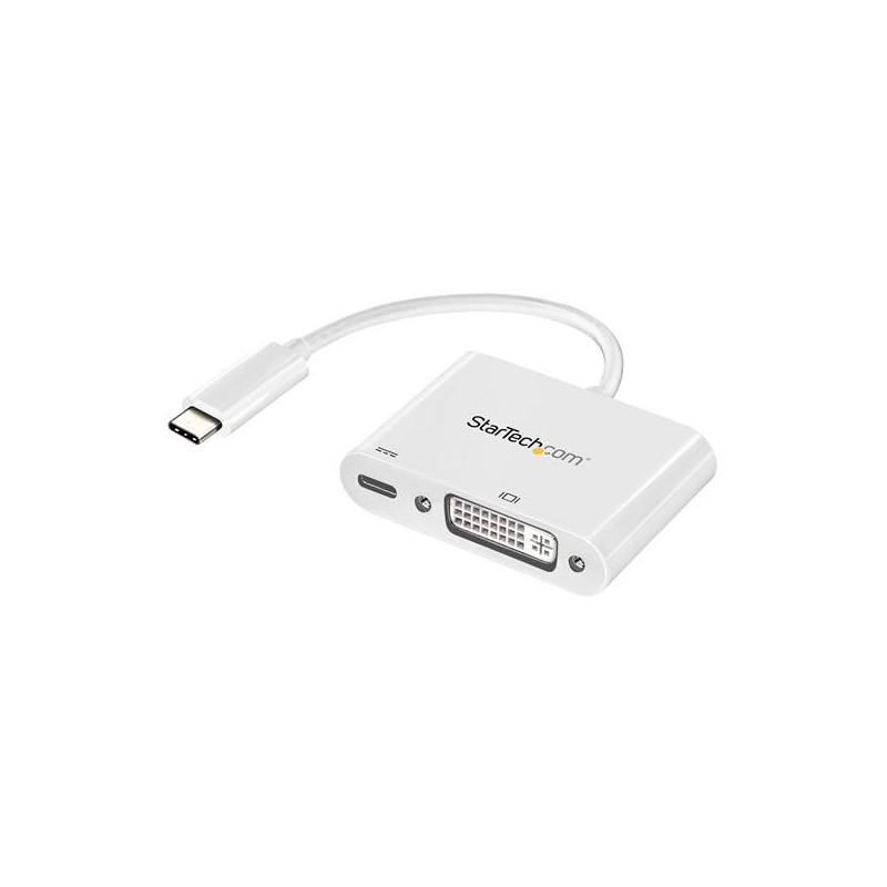 StarTech.com Adattatore USB C a DVI 1080p - Power Delivery - Convertitore Video USB Type-C a DVI-D Single Link con Ricarica -