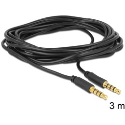 DeLOCK 3.5mm - 3.5mm, 3m cavo audio Nero