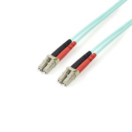 StarTech.com Cavo in fibra ottica multimodale da LC UPC a LC UPC OM4 da 3 m - Fibra LOMMF VCSEL Zipcord da 50 125 µm, Reti 100G