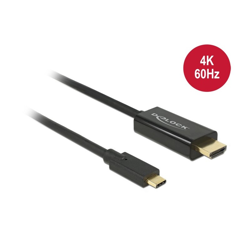 DeLOCK 85291 cavo e adattatore video 2 m USB tipo-C HDMI Nero