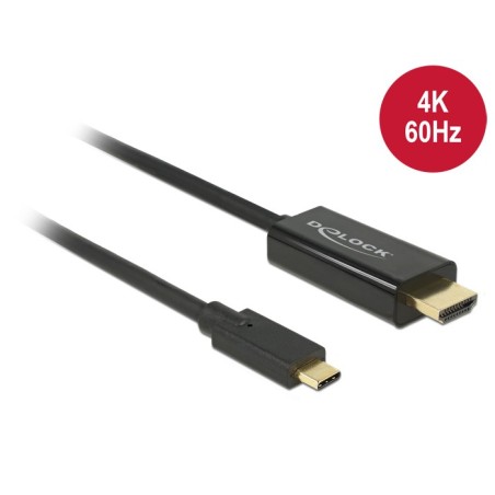 DeLOCK 85291 cavo e adattatore video 2 m USB tipo-C HDMI Nero