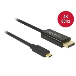 DeLOCK 85256 cavo e adattatore video 2 m USB tipo-C DisplayPort Nero