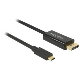 DeLOCK 85255 cavo e adattatore video 1 m USB tipo-C DisplayPort Nero