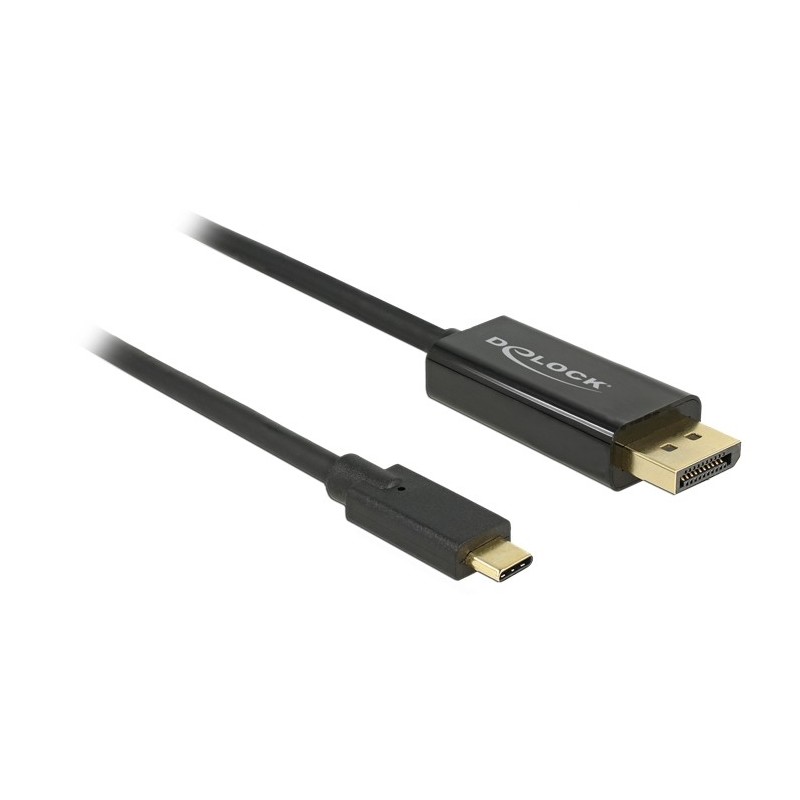 DeLOCK 85255 cavo e adattatore video 1 m USB tipo-C DisplayPort Nero