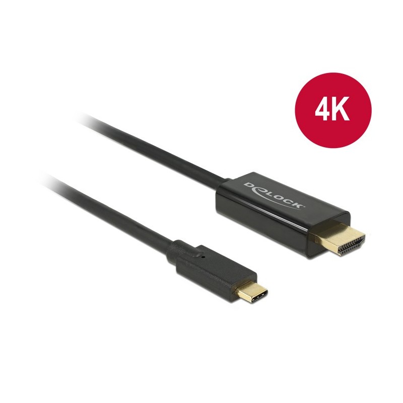 DeLOCK 85259 cavo e adattatore video 2 m USB tipo-C HDMI Nero