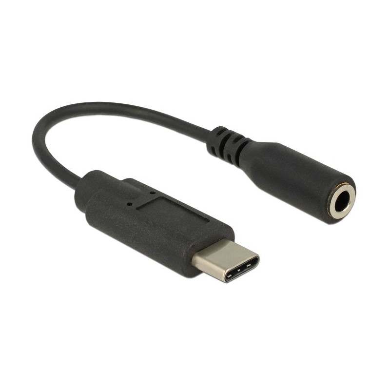 DeLOCK 65842 cavo per cellulare Nero 0,14 m USB C 3.5mm