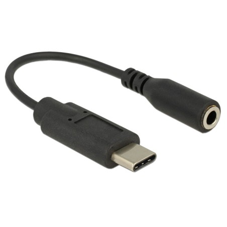 DeLOCK 65842 cavo per cellulare Nero 0,14 m USB C 3.5mm