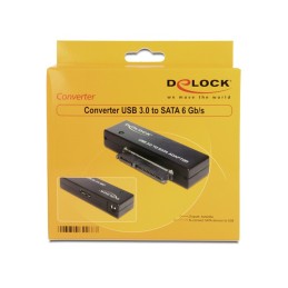 DeLOCK 62486 adattatore per inversione del genere dei cavi USB3.0 SATA III Nero