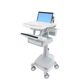 Ergotron StyleView Alluminio, Grigio, Bianco Computer portatile Carrello multimediale