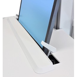 Ergotron StyleView Alluminio, Grigio, Bianco Computer portatile Carrello multimediale