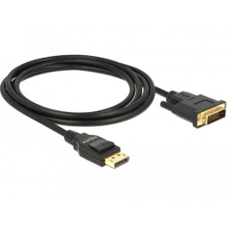 DeLOCK 85313 cavo e adattatore video 2 m DisplayPort DVI-D Nero