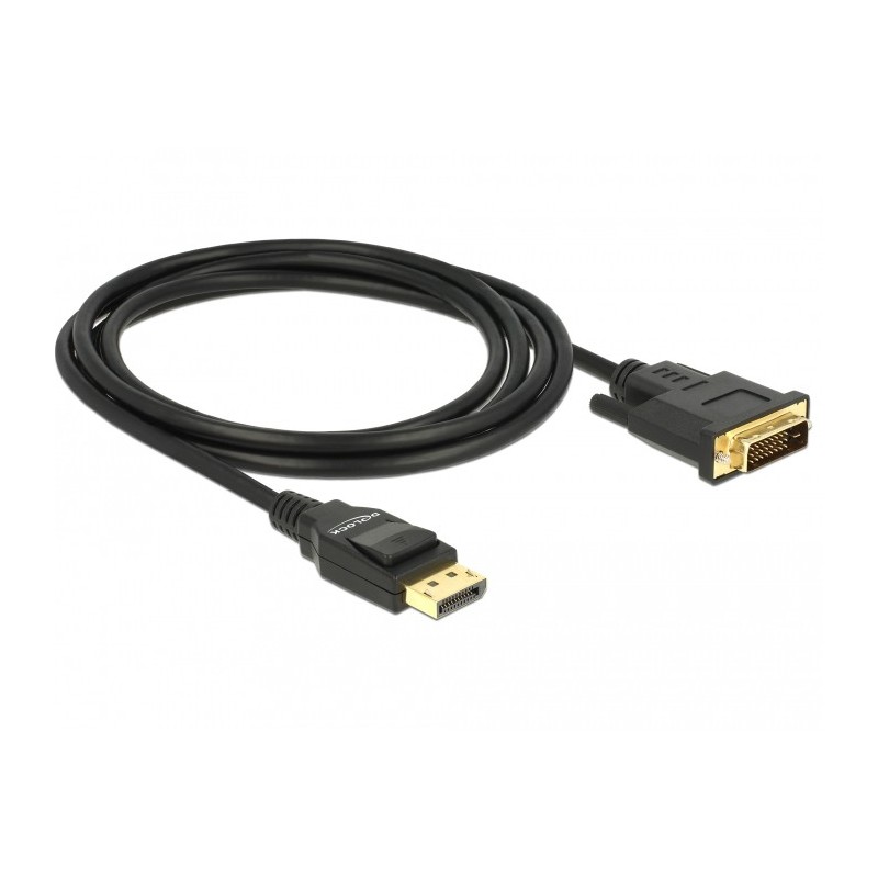 DeLOCK 85313 cavo e adattatore video 2 m DisplayPort DVI-D Nero