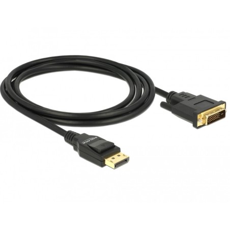 DeLOCK 85313 cavo e adattatore video 2 m DisplayPort DVI-D Nero