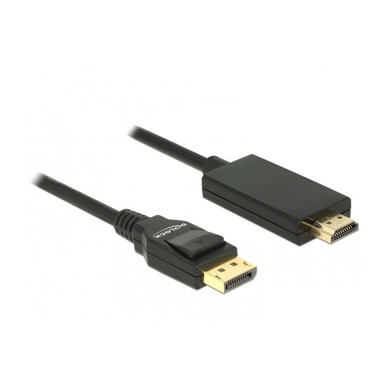 DeLOCK 85317 cavo e adattatore video 2 m DisplayPort HDMI Nero