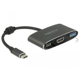 DeLOCK 62991 adattatore grafico USB 3840 x 2160 Pixel Grigio