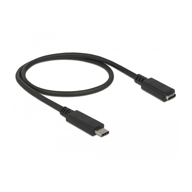 DeLOCK 85532 cavo USB USB 3.2 Gen 1 (3.1 Gen 1) 0,5 m USB C Nero