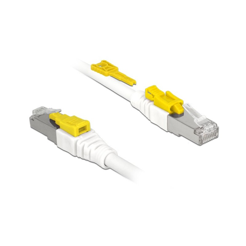 DeLOCK 85335 cavo di rete Bianco 5 m Cat6a S FTP (S-STP)