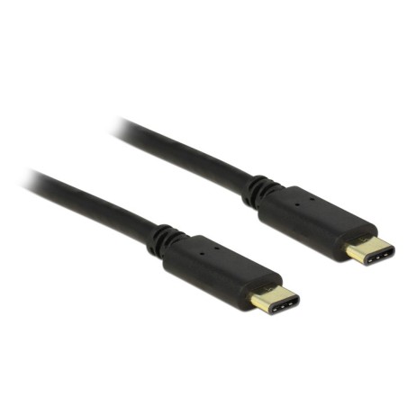 DeLOCK 2m, 2xUSB2.0-C cavo USB USB 2.0 USB C Nero