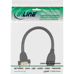 InLine 17600R cavo HDMI 0,2 m HDMI tipo A (Standard) Nero