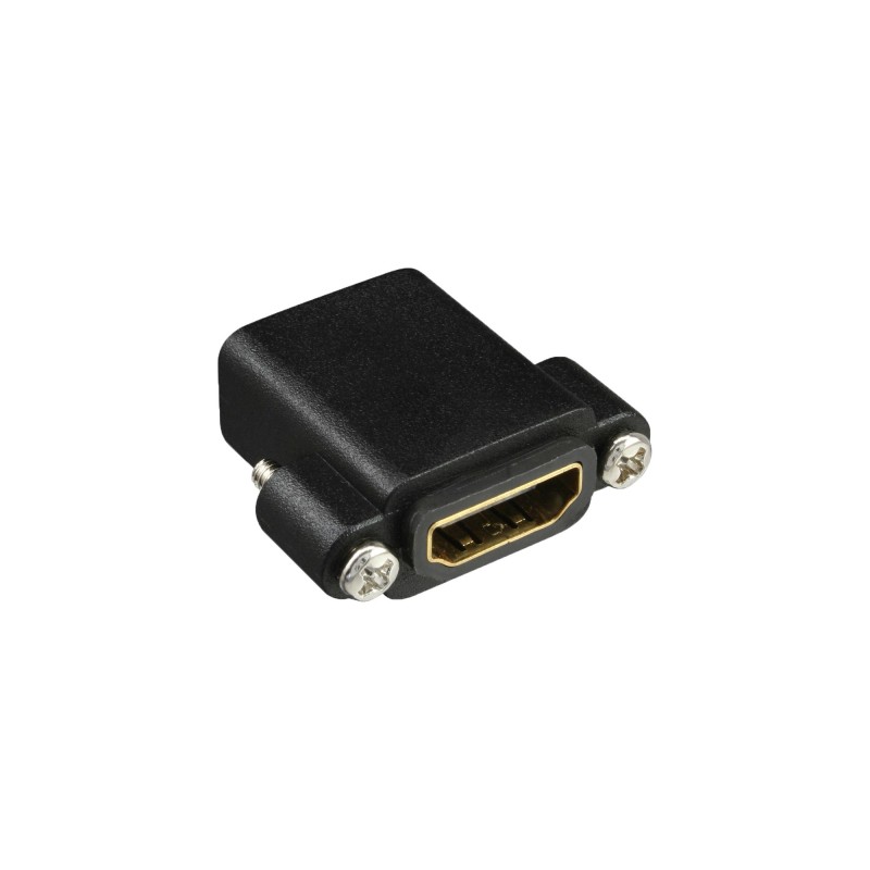 InLine Adattatore HDMI da pannello Tipo A Femmina Femmina con viti, dorato