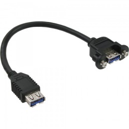 InLine 4043718198139 cavo USB USB 3.2 Gen 1 (3.1 Gen 1) 0,2 m USB A Nero