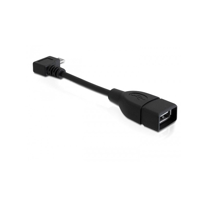 DeLOCK 83104 cavo USB USB 2.0 0,11 m Micro-USB B USB A Nero