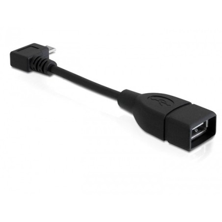 DeLOCK 83104 cavo USB USB 2.0 0,11 m Micro-USB B USB A Nero