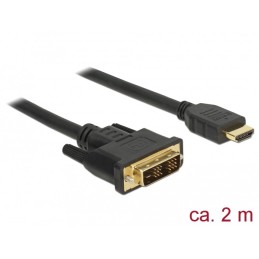 DeLOCK 85584 cavo e adattatore video 2 m HDMI tipo A (Standard) DVI-D