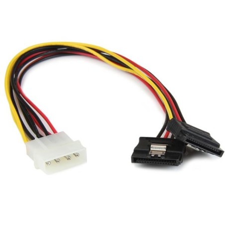 StarTech.com Adattatore splitter cavo di alimentazione Y LP4 a 2 SATA latching da 30 cm - 4 pin a dual SATA