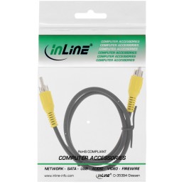 InLine Cavo Video 1x RCA maschio   maschio, 1m, composito giallo