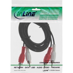 InLine Cavo Audio 2x RCA maschio   maschio, 15m