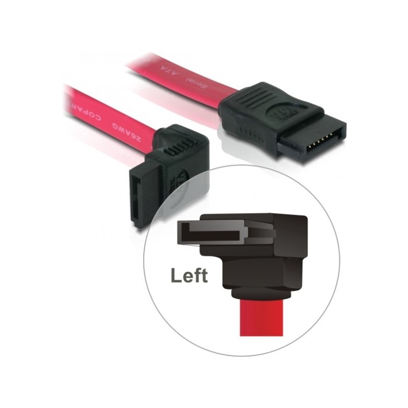 DeLOCK SATA Cable - 0.5m cavo SATA 0,5 m Rosso