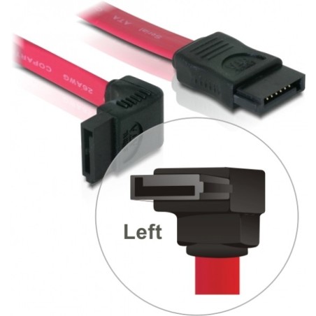 DeLOCK SATA Cable - 0.5m cavo SATA 0,5 m Rosso