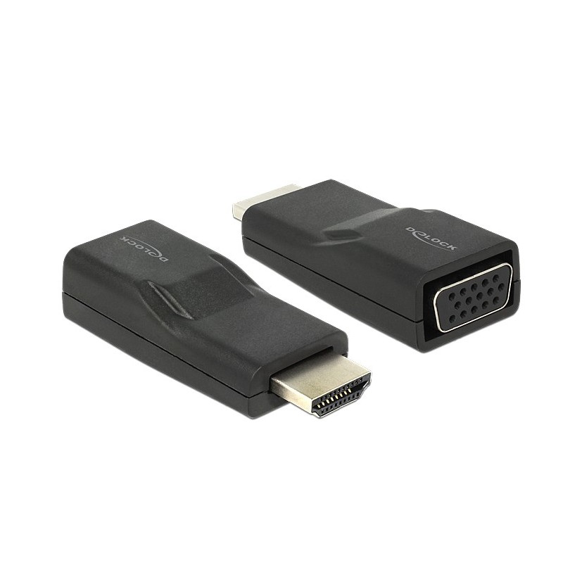 DeLOCK HDMI VGA Nero