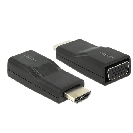 DeLOCK HDMI VGA Nero