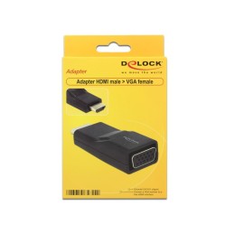 DeLOCK HDMI VGA Nero