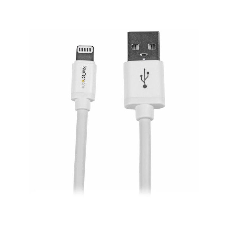 StarTech.com Cavo lungo connettore lightning a 8 pin Apple bianco da 2 m a USB per iPhone   iPod   iPad