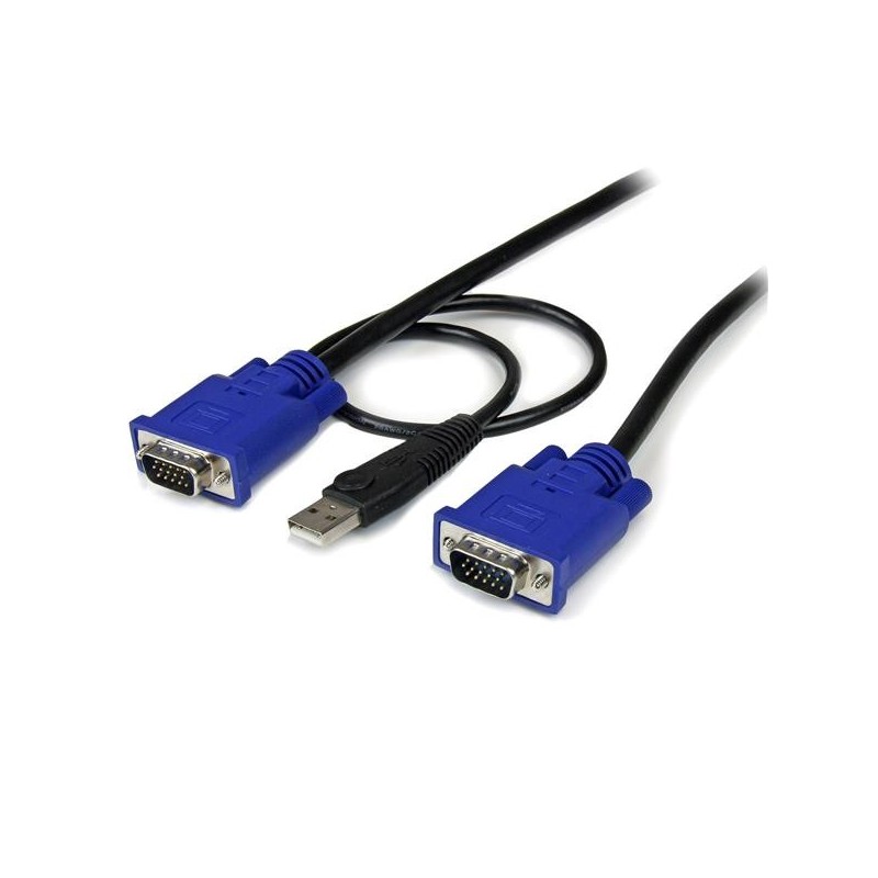 StarTech.com Cavo sottile KVM, VGA, USB, 2 in 1 1,3 m c.a.