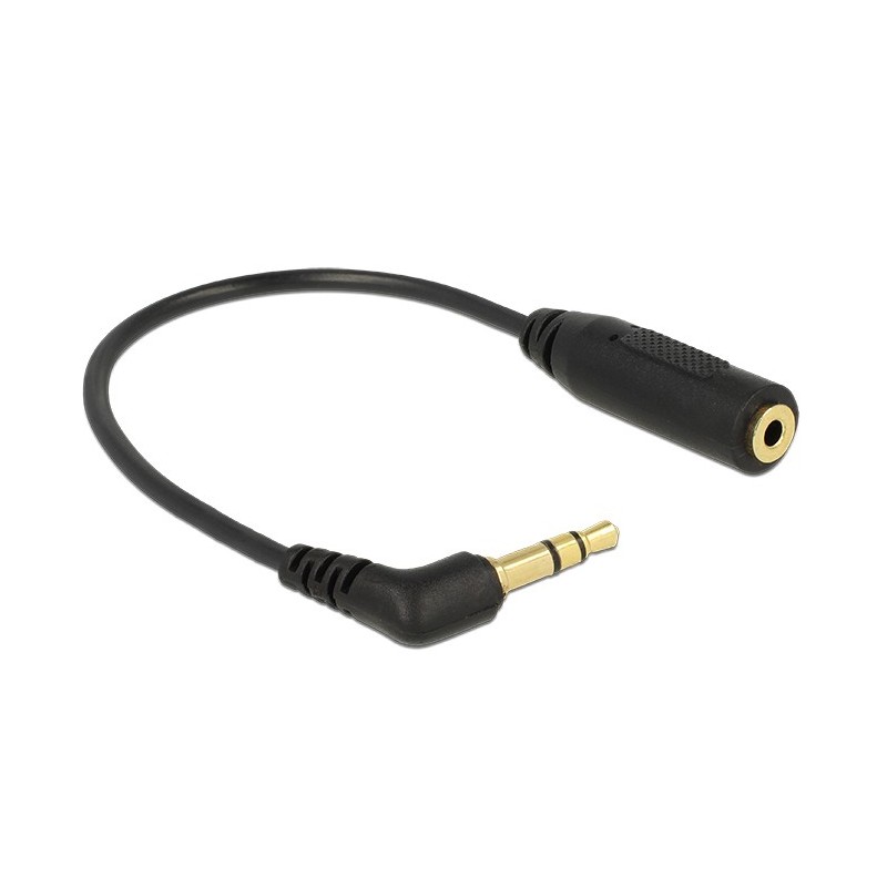 DeLOCK 0.17m 2.5mm 3.5mm cavo audio 0,17 m Nero