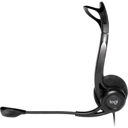 Logitech 981-000100 cuffia e auricolare Cablato A Padiglione Musica e Chiamate USB tipo A Nero