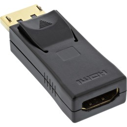 InLine Adattatore DisplayPort maschio a HDMI femmina, nero, 4K2K, DP 1.1, 1080p