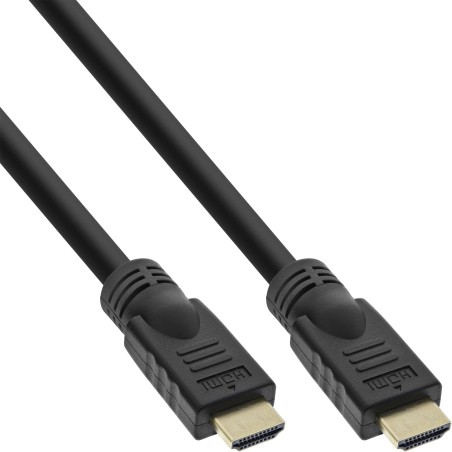 InLine Cavo HDMI 2.0, High Speed, Ethernet, 4K2K, 4K3D, 10m, Premium, dorato