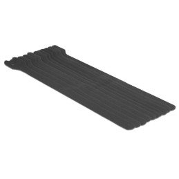 DeLOCK 18688 Velcro Nero 10 pz