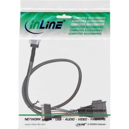 InLine Cavo SATA U.2, SSD con U.2 (SFF-8639) a SFF-8643 + Corrente, 0,75m