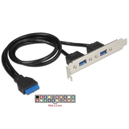 DeLOCK 84836 scheda di interfaccia e adattatore Interno USB 3.2 Gen 1 (3.1 Gen 1)