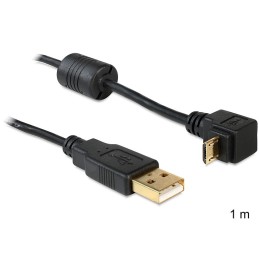 DeLOCK USB2.0 1m cavo USB USB A Micro-USB B Nero