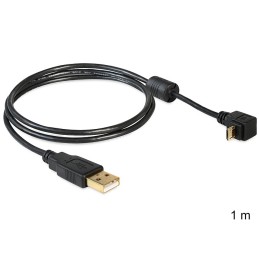 DeLOCK USB2.0 1m cavo USB USB A Micro-USB B Nero