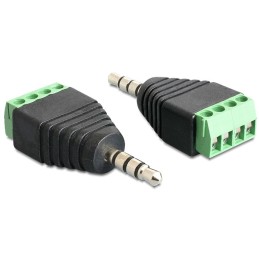 DeLOCK 65453 adattatore per inversione del genere dei cavi 3.5mm 4pin Nero, Verde